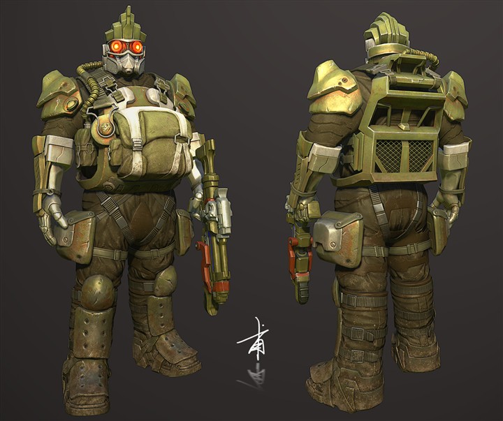 soldier front&back