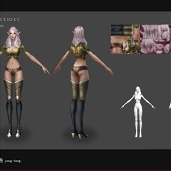 神魔大陆的姑娘，练习作品