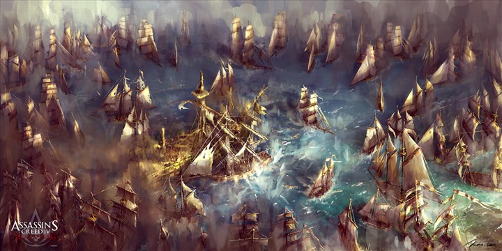Assassin's Creed IV Black Flag_ Battle at sea_MaxQin