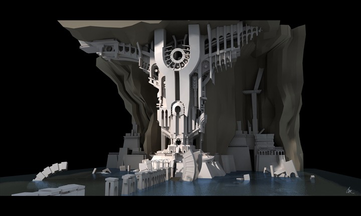gigantic_underworld_3D environment design