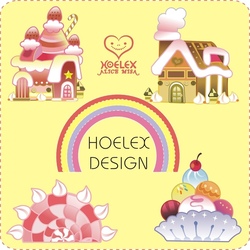 ★【Candy Game 糖果遊戲世界】- By Hoelex心夢任務壁貼設計