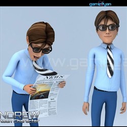 3D Human Cartoon Character Animation
