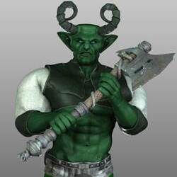 Greenoman Fantasy Warrior Character Modeling