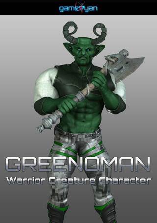 Greenoman Fantasy Warrior Character Modeling
