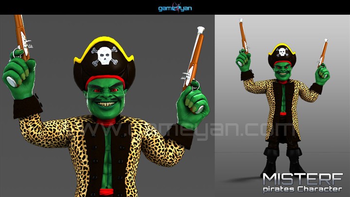 3D Misterf Pirates Character Modeling