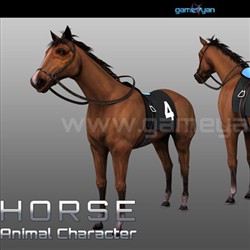3D Horse Animal Character Animation and Modeling