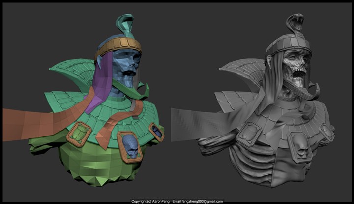 Tomb King sculpture