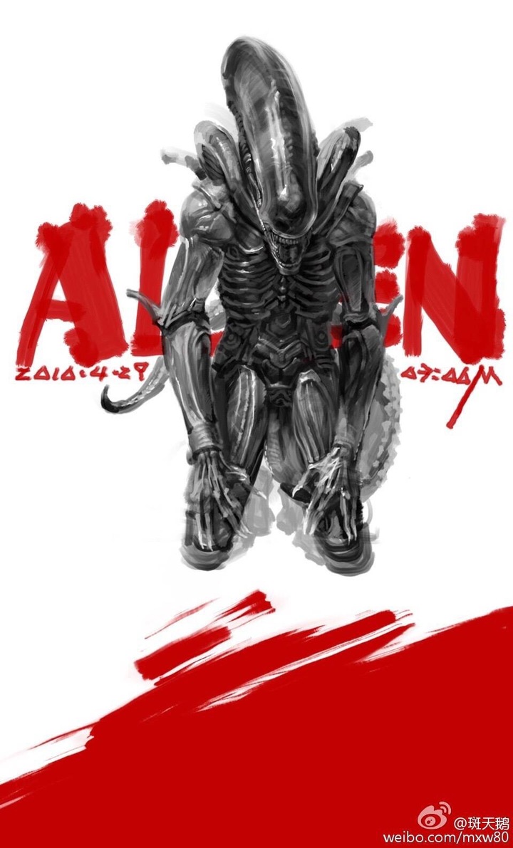 alien doodle