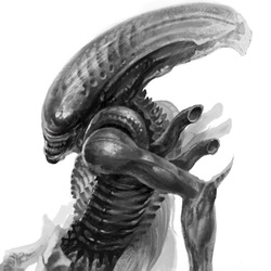 alien doodle