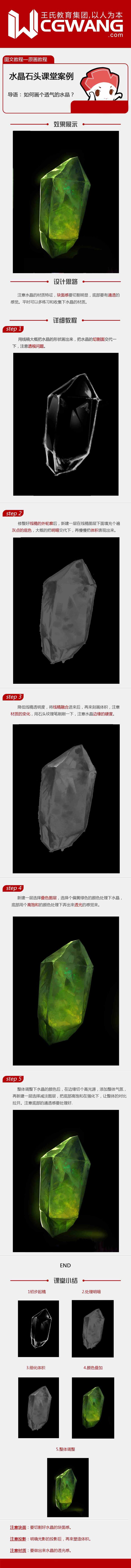 材质教程丨如何画个透气的水晶石头？