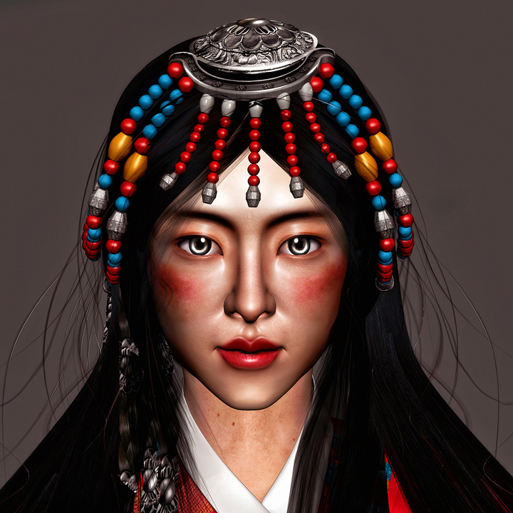 藏族女孩