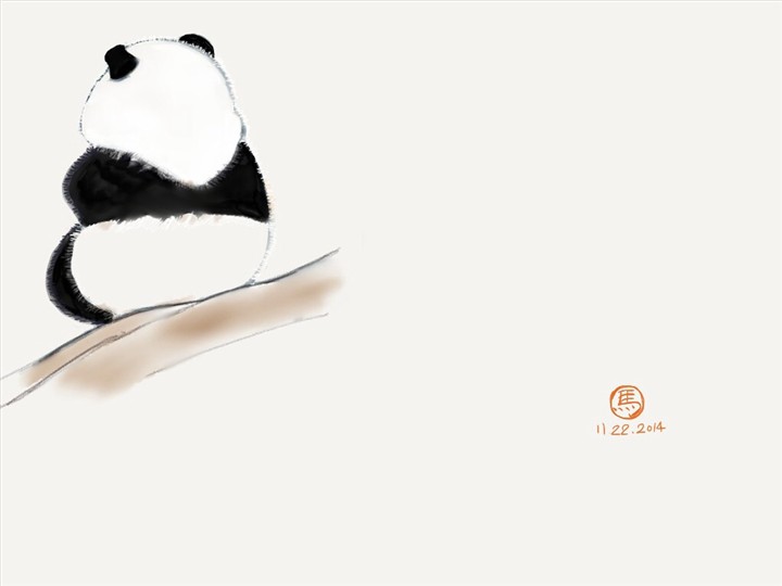 面壁的熊猫