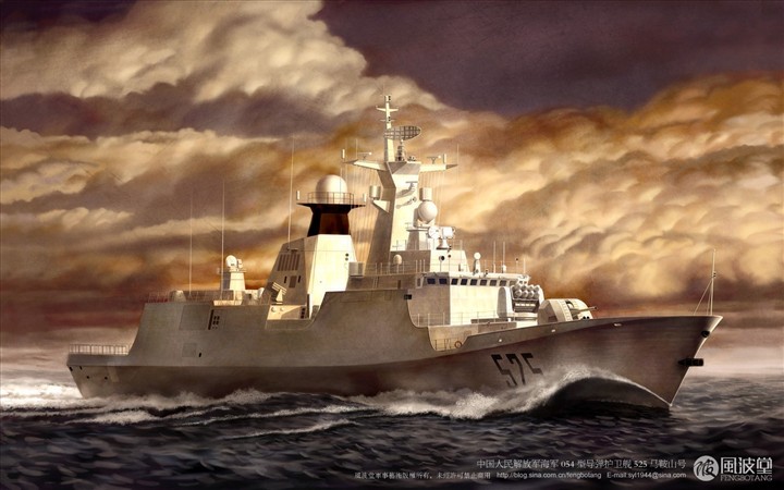 海军054型导弹护卫舰525马鞍山号