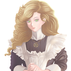 Blonde maid