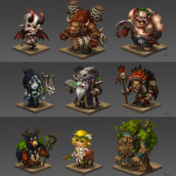 Q版欧美魔幻角色概念09