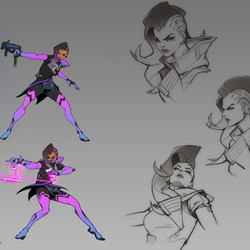 Sombra Character concept for Overwatch
