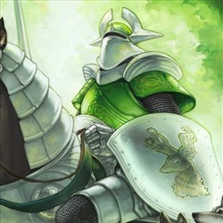 Emerald Knight and wolves