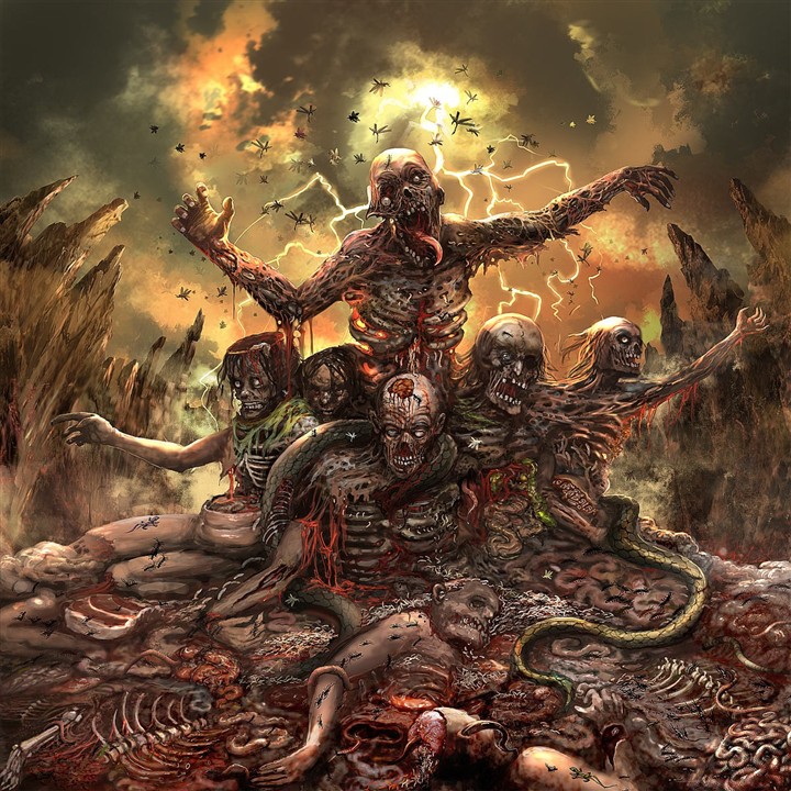Art for a brutal death band’s cover