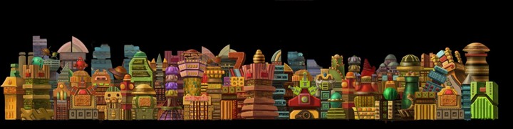 动画城市背景