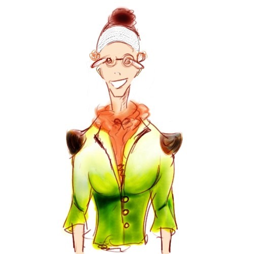 眼镜女