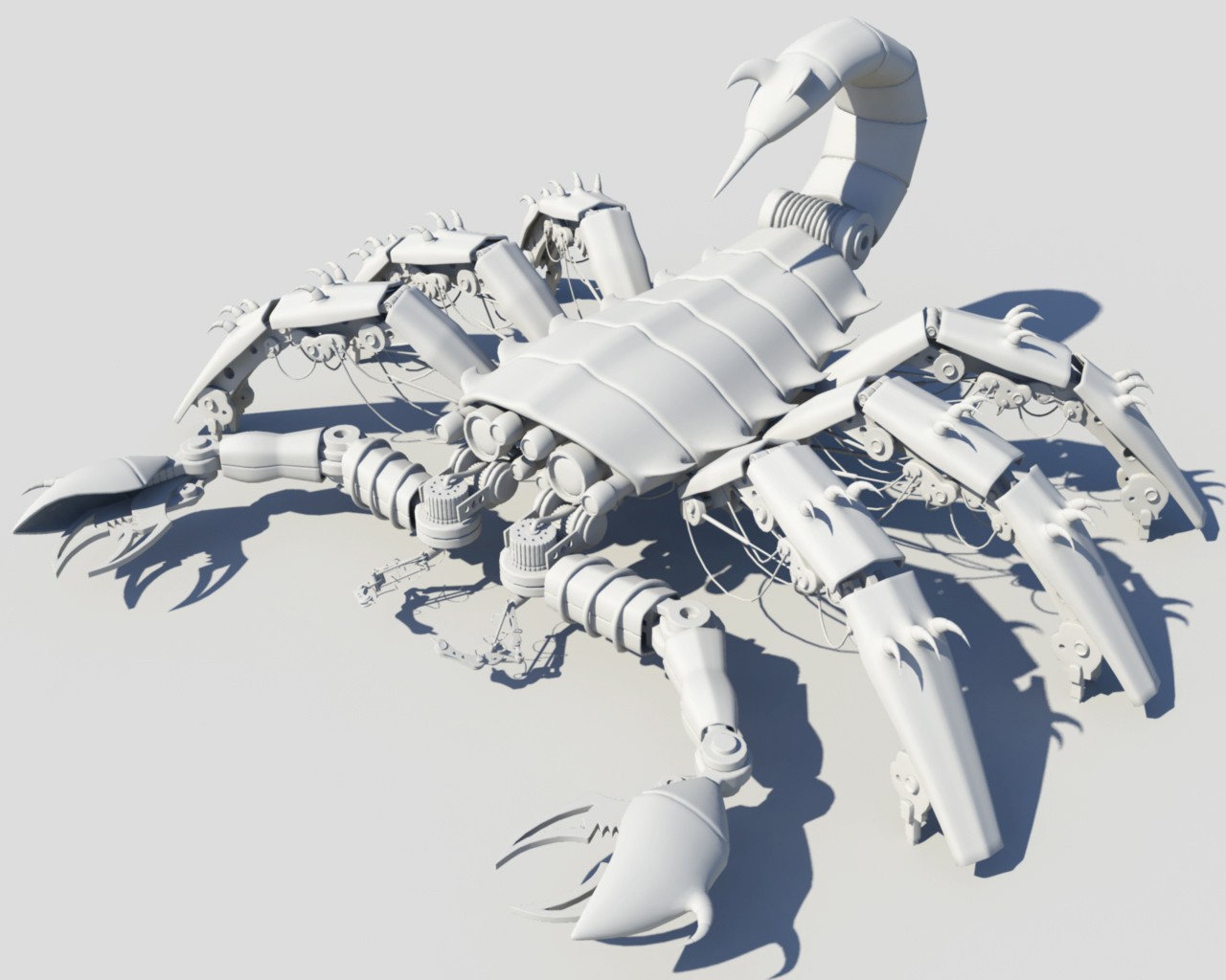 变形金刚机器蝎子机械蝎子巨蟹怪-cg模型免费下载-CG99