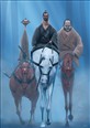 3 Samurai on Horseback